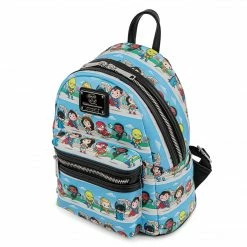 Loungefly DC SUPERHEROES CHIBI LINEUP MINI BACKPACK