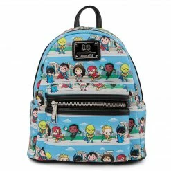 Loungefly DC SUPERHEROES CHIBI LINEUP MINI BACKPACK
