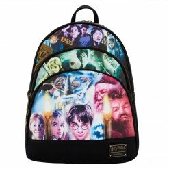 Loungefly LF HARRY POTTER TRILOGY TRIPLE POCKET MINI BACKPACK
