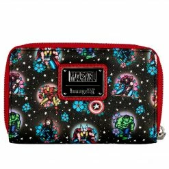 Loungefly (PRE- ORDER) LF MARVEL AVENGERS TATTOO ZIPAROUND WALLET