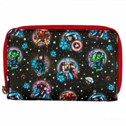 Loungefly (PRE- ORDER) LF MARVEL AVENGERS TATTOO ZIPAROUND WALLET