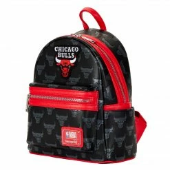 Loungefly (PRE- ORDER) LF NBA CHICAGO BULLS DEBOSSED LOGO MINI BACKPACK