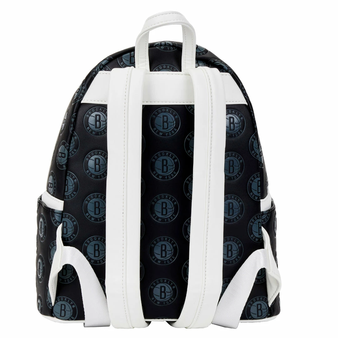 Loungefly (PRE- ORDER) LF NBA BROOKLYN NETS DEBOSSED LOGO MINI BACKPACK