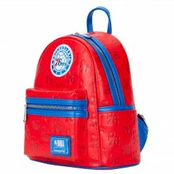 Loungefly (PRE- ORDER) LF NBA PHILLY 76ERS DEBOSSED LOGO MINI BACKPACK