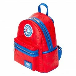 Loungefly (PRE- ORDER) LF NBA PHILLY 76ERS DEBOSSED LOGO MINI BACKPACK