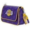 Loungefly (PRE- ORDER) LF NBA LA LAKERS DEBOSSED LOGO CROSSBODY BAG