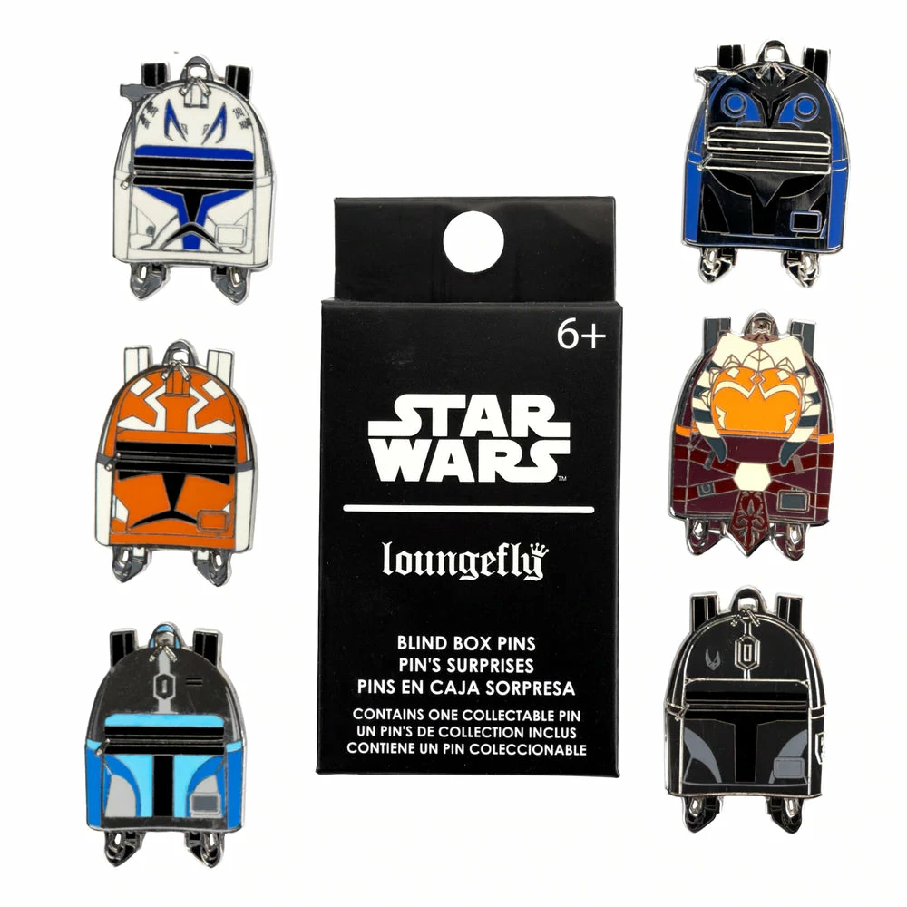 Loungefly (PRE- ORDER) LF STAR WARS HELMETS BACKPACKS BLIND BOX PINS