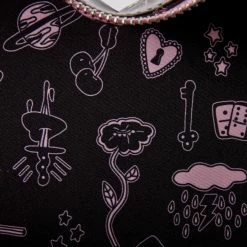 Loungefly LF VALFRE DOUBLE HEART MINI BACKPACK