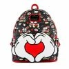 Loungefly LF Disney Mickey And Minnie Heart Hands Mini Backpack