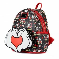 Loungefly LF Disney Mickey And Minnie Heart Hands Mini Backpack