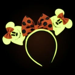 Loungefly LF Disney Ghost Minnie Glow-In-The-Dark Headband