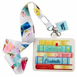 Loungefly (PRE-ORDER) LF DISNEY PRINCESS BOOKS LANYARD WITH CARDHOLDER