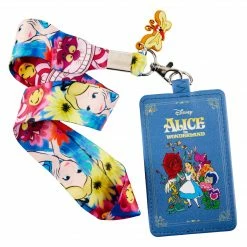 Loungefly (PRE- ORDER) LF DISNEY AIW BOOK LANYARD WITH CARDHOLDER