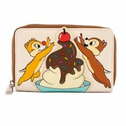 Loungefly LF Chip And Dale Cherry On Top Ziparound Wallet