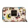 Loungefly LF Disney Villains Tattoo AOP Ziparound Wallet