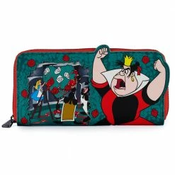 Loungefly LF Disney Villains Scene Series Queen Of Hearts Ziparound Wallet