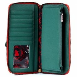 Loungefly LF Disney Villains Scene Series Queen Of Hearts Ziparound Wallet