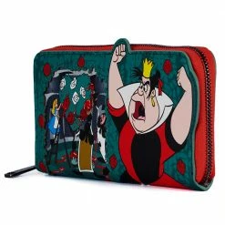 Loungefly LF Disney Villains Scene Series Queen Of Hearts Ziparound Wallet