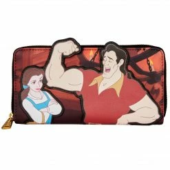 Loungefly LF DISNEY VILLAINS SCENE GASTON ZIPAROUND WALLET