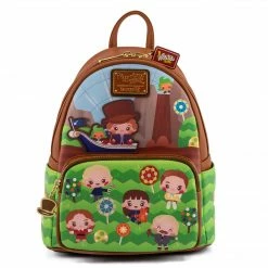 Loungefly LF WB Charlie And The Chocolate Factory 50th Anniversary Mini Backpack