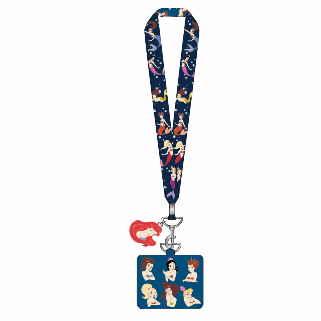 Loungefly (PRE-ORDER) LF DISNEY THE LITTLE MERMAID SISTERS LANYARD WITH CARDHOLDER