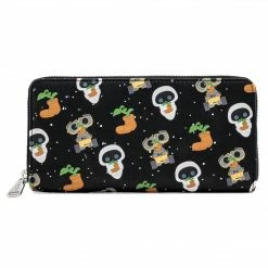 Loungefly DISNEY PIXAR WALL-E EVE EARTH DAY AOP ZIP AROUND WALLET