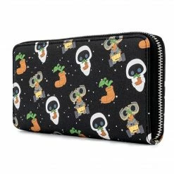 Loungefly DISNEY PIXAR WALL-E EVE EARTH DAY AOP ZIP AROUND WALLET