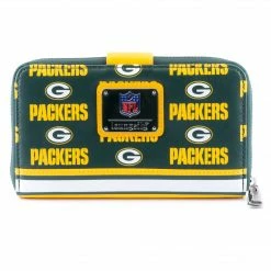 Loungefly LF NFL Greenbay Packers Logo AOP Bifold Wallet