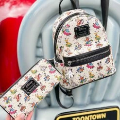 COLLECTION LOUNGE EXCLUSIVE LOUNGEFLY MICKEY AND FRIENDS TATTOO MINI BACKPACK