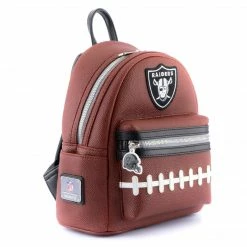 Loungefly LF NFL Las Vegas Raiders Pigskin Logo Mini Backpack