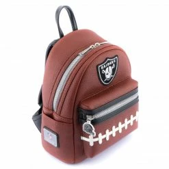 Loungefly LF NFL Las Vegas Raiders Pigskin Logo Mini Backpack