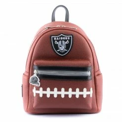 Loungefly LF NFL Las Vegas Raiders Pigskin Logo Mini Backpack
