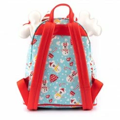 Loungefly LF Disney Mickey Minnie Snowman AOP Mini Backpack Headband Set