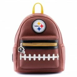 Loungefly LF NFL Pittsburg Steelers Pigskin Logo Mini Backpack