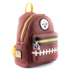 Loungefly LF NFL Pittsburg Steelers Pigskin Logo Mini Backpack