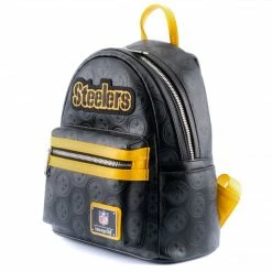 Loungefly LF NFL Pittsburgh Steelers Logo AOP Mini Backpack